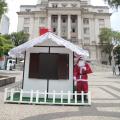 Papai Noel chegará de bonde para inaugurar sua casa na Praça Mauá