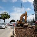 Obras da Nova Ponta da Praia completam um mês e seguem aceleradas em quatro frentes de trabalho