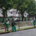 Vias de diversos bairros recebem capinação do Cuidando de Santos. Assista a vídeo