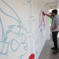 Nova creche do São Jorge ganha arte em grafite