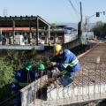 Ponte na Zona Noroeste de Santos é preparada para concretagem
