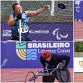 mosaico com atletas de atletismo em prova #paratodosverem
