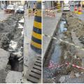 Rua do Centro Histórico de Santos ganha reforço no sistema de drenagem