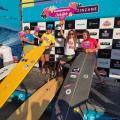 Meninas de Santos fazem dobradinha em competição de longboard no RJ