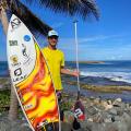 Surfista de Santos compete em Porto Rico de olho em vaga para o Pan
