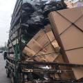 Força-tarefa aborda 35 caminhões que coletam resíduos da construção civil em Santos