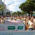 Caminhada na orla santista chama atenção para a endometriose e necessidade de diagnóstico precoce