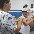 Santos encerra vacinação na UME Oswaldo Justo