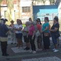 Grupo da Vila Criativa de Santos faz visita interativa no Outeiro de Santa Catarina