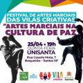 Festival oferece aulas de artes marciais com professores das vilas criativas de Santos