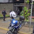 moto da guarda municipal em frente a delegacia de polícia. #paratodosverem