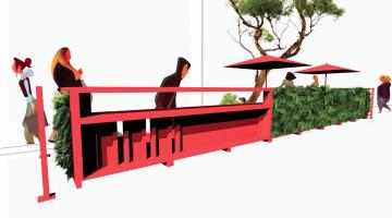 Novos parklets serão instalados no Gonzaga e no Boqueirão