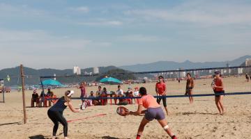 Santistas se destacam em competição de beach tennis no Gonzaga
