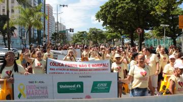 Caminhada alerta para endometriose neste sábado em Santos