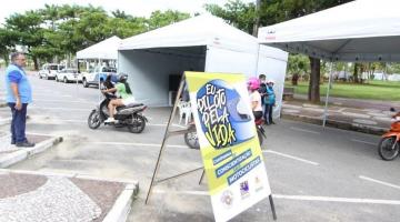 tendas da campanha montadas em rua #paratodosverem