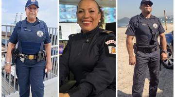 Farda azul-marinho da Guarda Municipal de Santos veste exemplos inspiradores
