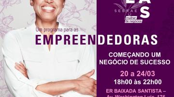 cartaz do curso. mulher está de braços cruzados sorrindo, #paratodosverem