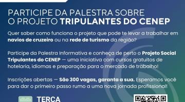 Santos firma parceria para formar jovens no setor de turismo e cruzeiros