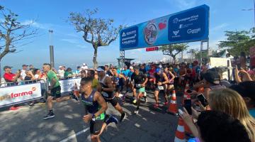 atletas na largada correndo #paratodosverem