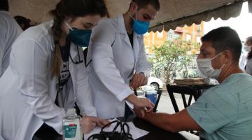 Mais de 180 pessoas atendidas na Ação da Saúde na Zona Noroeste de Santos