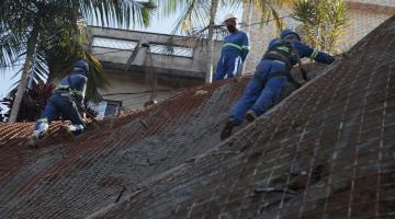 Avançam em seis pontos obras para estabilizar encostas em Santos  