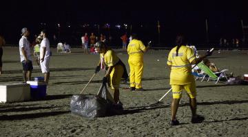 Após celebrações, equipe de limpeza recolhe 104 toneladas de resíduos em oito horas