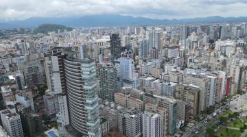 foto aérea de santos #paratodosverem