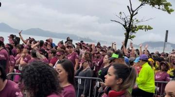 Corrida Afrodite reúne mais de 2 mil atletas na orla de Santos 