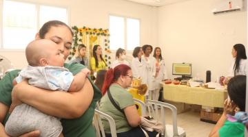 gestantes acompanham roda de conversa #paratodosverem 