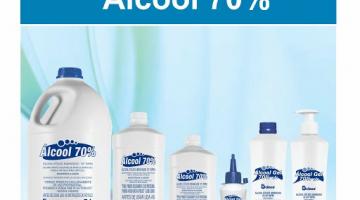 frascos de alcool 70% #paratodosverem