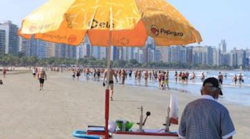 ambulante na praia #paratodosverem