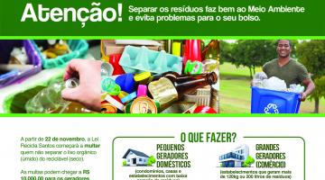 Recicla Santos quase dobra coleta de recicláveis no último semestre - confira infográfico