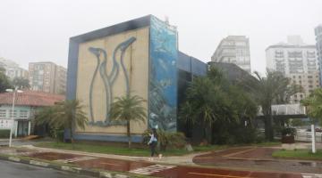 a fachada do aquário. #paratodosverem