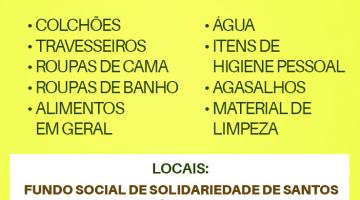 Arte com informações para as doações #paratodosverem