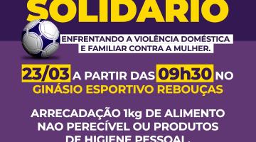 Partida de Futebol em Santos apela para o fim da violência contra a mulher