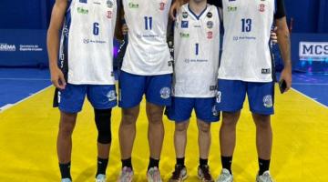 Equipe de basquete 3x3 sub-23 de Santos. #Paratodosverem