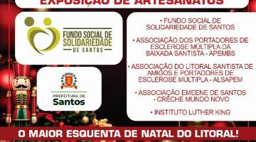 Fundo de Solidariedade de Santos participa de bazar com exposição de artesanato