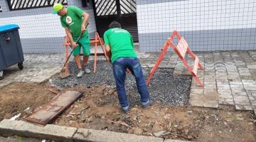 Calçada da Rua Alexandre Herculano passa por reparos