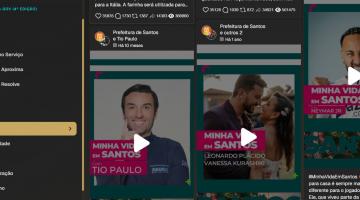 Rede social da Prefeitura de Santos é finalista em premiação nacional