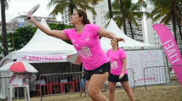jogadora de beach tennis. #Paratodosverem