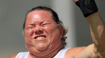 Beth Gomes no Brasileiro de Paratletismo. #Paratodosverem