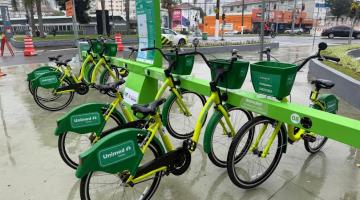 bicicletas na estação #paratodosverem
