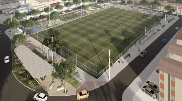 Parque Caneleira: Santos garante recursos estaduais para campo de futebol com dimensões oficiais