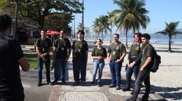 Guardiões cidadãos recebem instruções antes do trabalho #paratodosverem