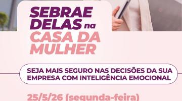 Cartaz do curso na Casa da Mulher. #Paratodosverem