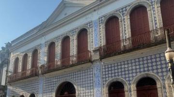 Fachada da Casa da Frontaria Azulejada. #Paratodosverem.