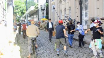 Centro de Santos é cenário para nova série cinematográfica