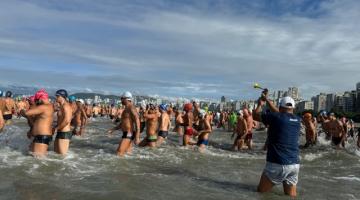 Campeonato santista de águas abertas bate recordes e reúne mais de 500 atletas