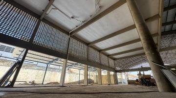 área em obras com extensão ao fundo, demonstrando obras. #paratodosverem 