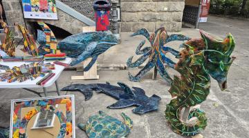 materiais dos artesãos que ficarão expostos #paratodosverem